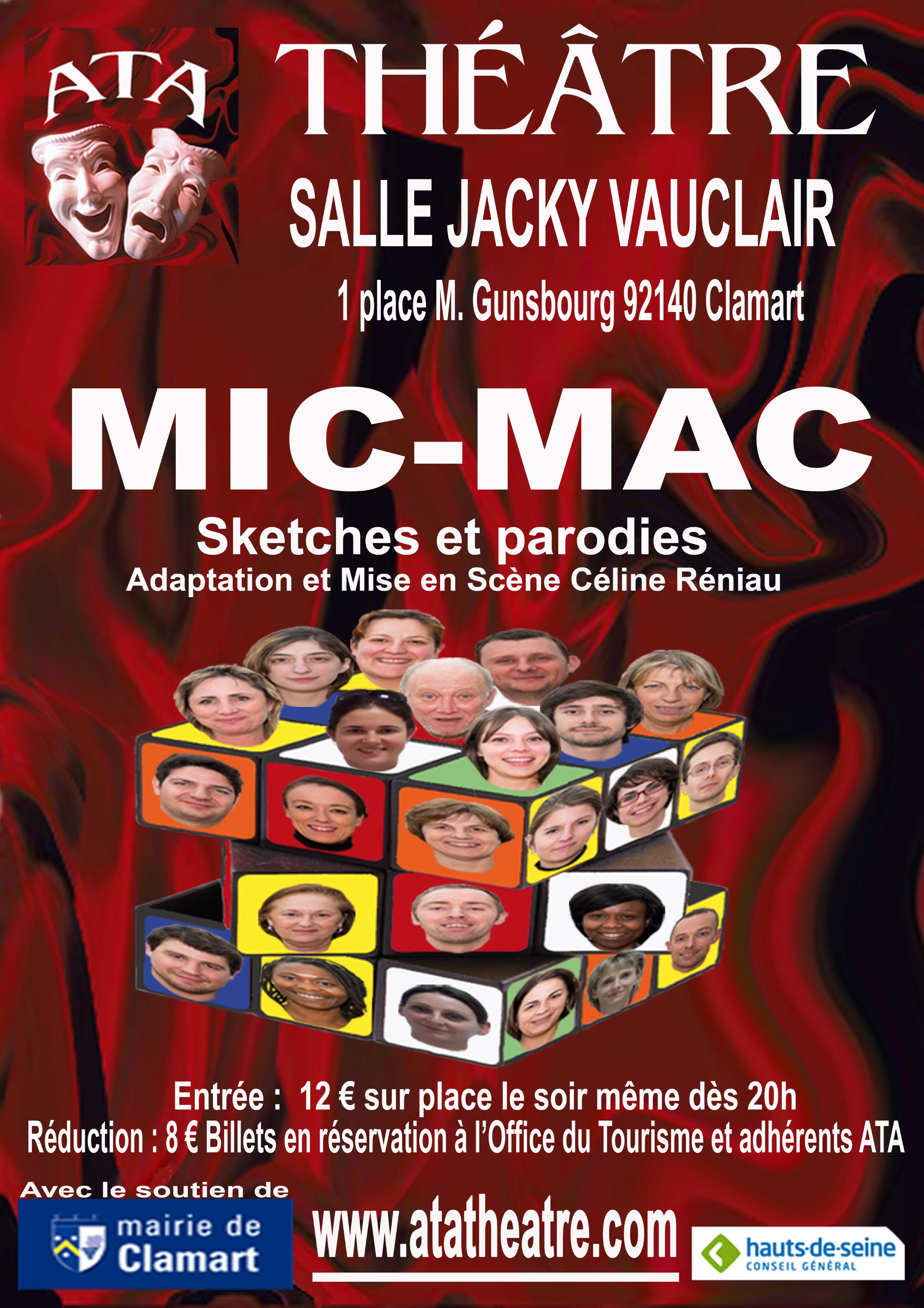 affiche mic mac spectacle theatre de celine reniau